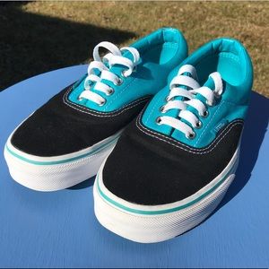 Authentic Classic Vans Teal and Black